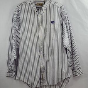 M KSTATE WILDCATS KANSAS EMBROIDERED LONG SLEEVE men's SHIRT medium